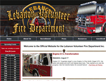 Tablet Screenshot of lebanonvfd.org